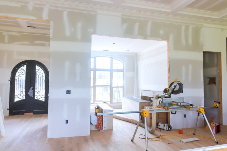 Modern living space renovation