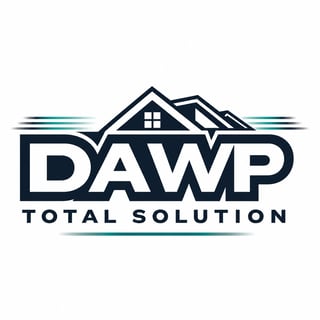DAWP Total Solution logo featuring a house with windows and teal accent lines
